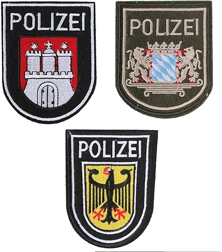 Police ロシア警察 パッチセット Amazon.co.jp: 2枚セット ドイツ警察 ポリス POLIZEI サバゲー パッチ
